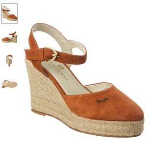 NWT Espadrille Suede Wedge Sandal by Bruno Magli